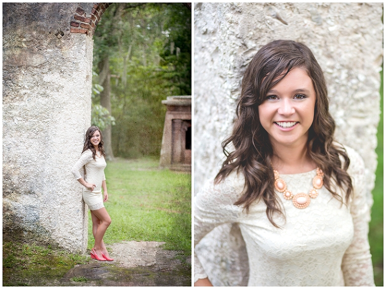 Senior portraits on St Helena at the Chapel of Ease