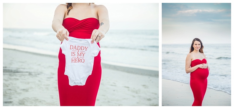 my daddy is a hero, beaufort marine maternity session
