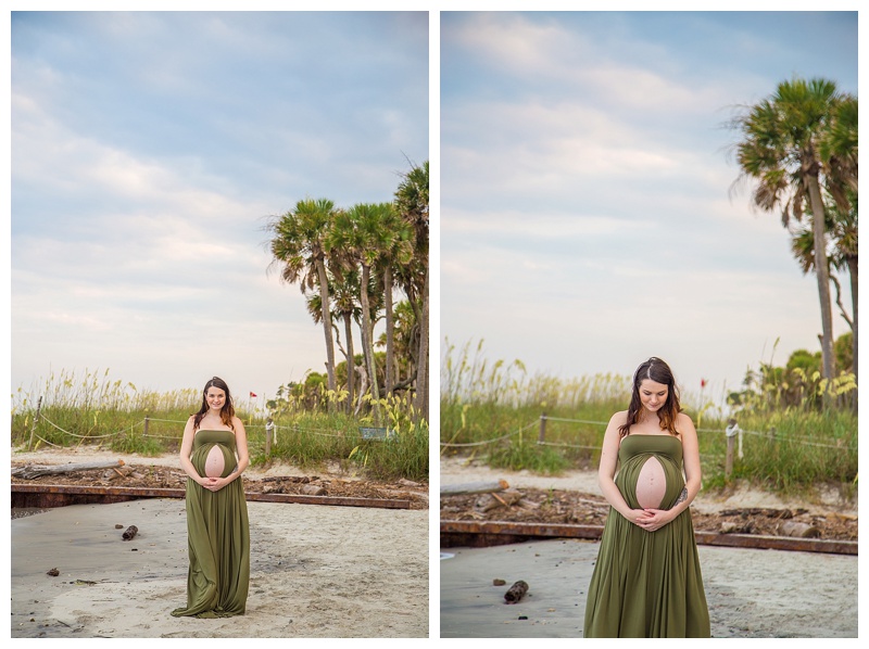 hunting island maternity session