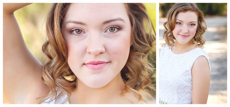 brown eyed girl senior session portraits