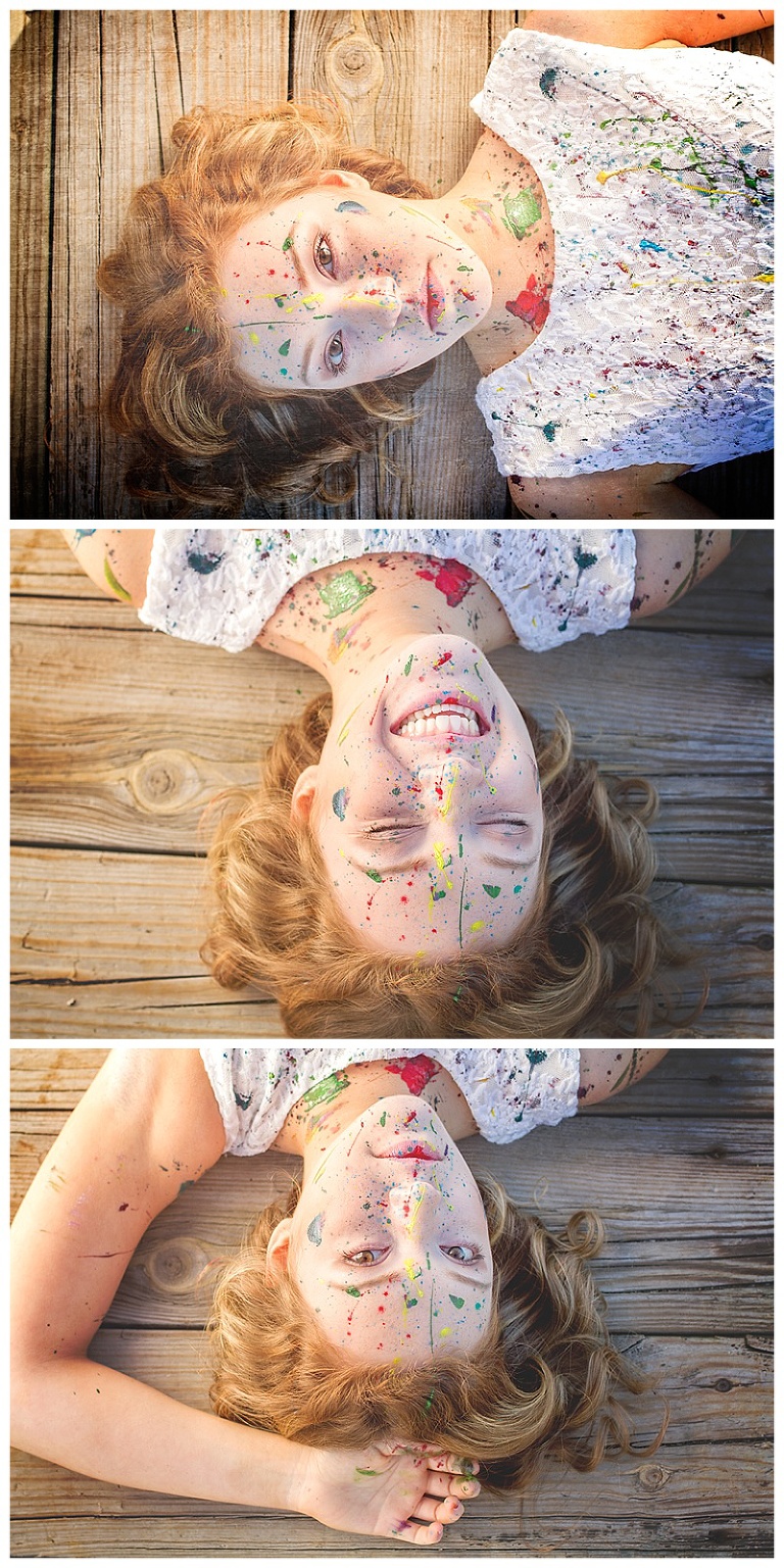 beaufort senior who is also an artist covered in paint for creative images