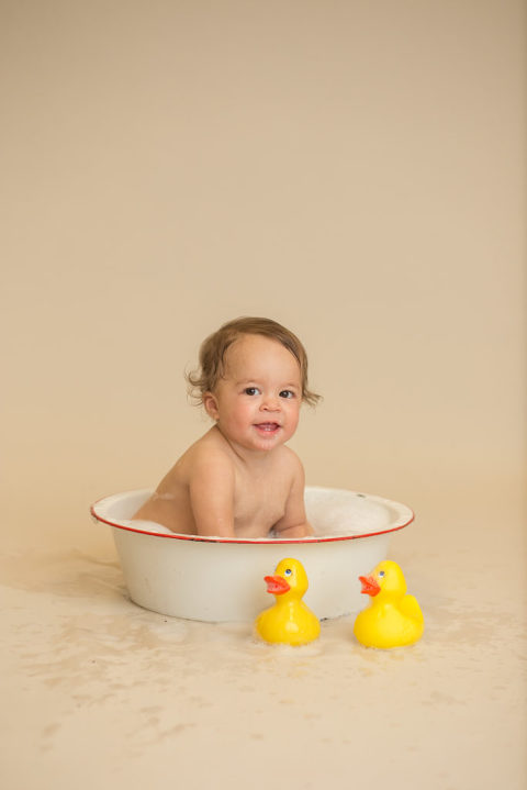 baby first birthday tater smash session