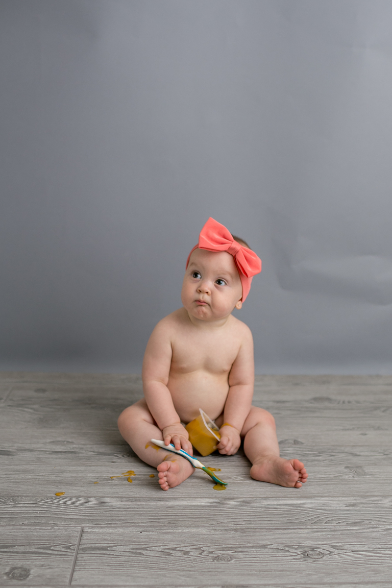 baby first birthday tater smash session