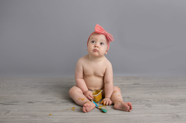 baby first birthday tater smash session