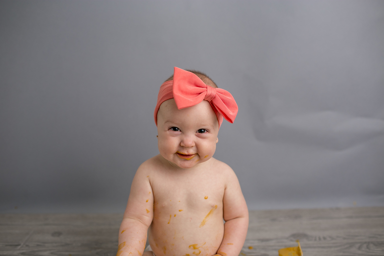 baby first birthday tater smash session