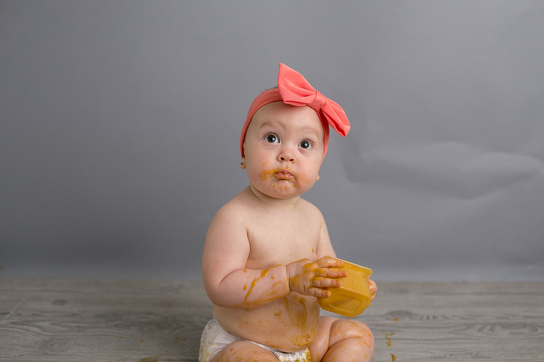 baby first birthday tater smash session