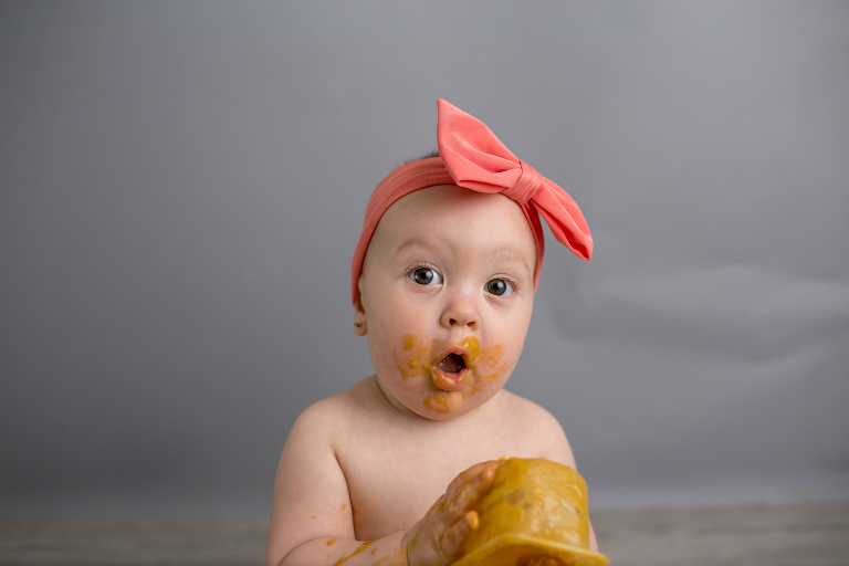 baby first birthday tater smash session