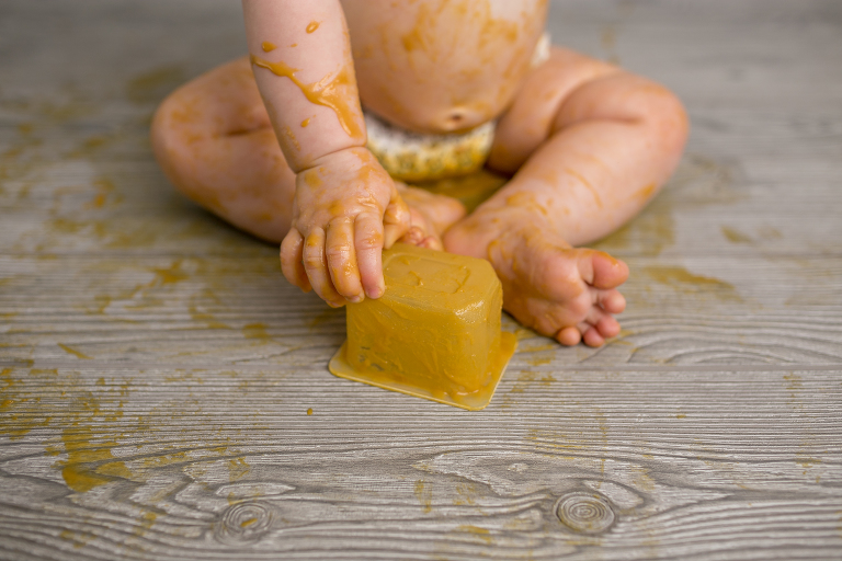 baby first birthday tater smash session