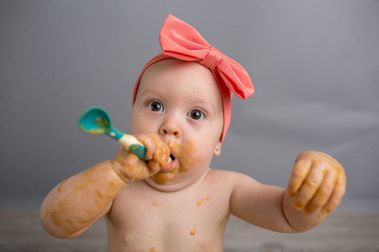 baby first birthday tater smash session