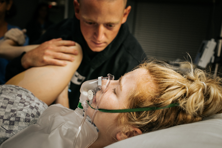labor & delivery photography at Beaufort memorial hospital 