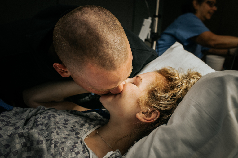 Happy new parents during their birth at Beaufort BMH