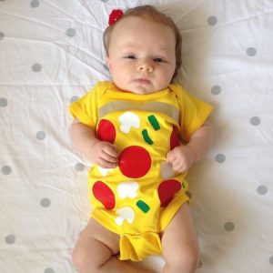 DIY Pizza Onesie Costume